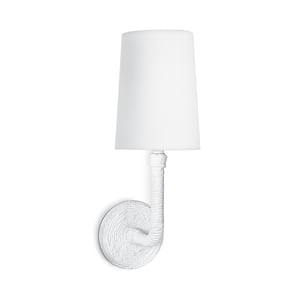 Boracay Ivory Jute Rope Curved Sconce