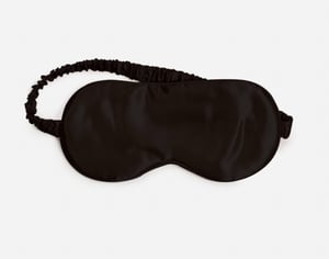 QE Home 100% Mulberry Silk Eye Mask in Black
