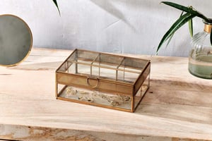 nkuku Tama Jewellery Box | Gifting | One Size | Antique Brass