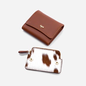 Roamer Eclat Tan Wallet - Tan and White