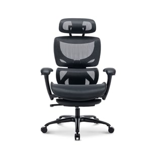 COLAMY AERIX Futuristic Mesh Ergonomic Office Chair - Black