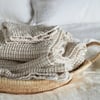Olive Stripe 100% Cotton Waffle Towels