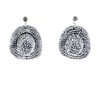 AKIRA Lets Ride Cowgirl Hat Earrings | Black