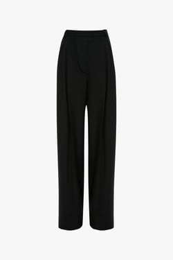 Victoria Beckham Charlee Trouser In Black - 14 - Womens