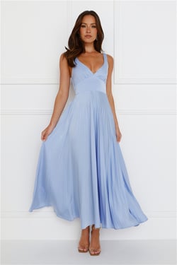 Dazzling Opulence Maxi Dress Blue