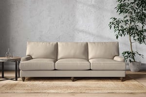 nkuku Marri Sofa | Make To Order | Super Grand | Recycled Cotton Stone