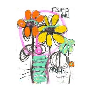 Flower Girl Art Print