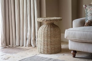 nkuku Rampura Rattan Side Table | Tables | One Size | Natural