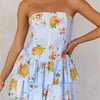 Simply Perfect Strapless Mini Dress Blue
