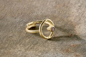 nkuku Mari Labradorite Ring | Gifting | One Size | Gold