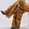 AKIRA Azalea Wang Langleye Thigh High Fur Luxe Boot | Brown | Size 6.5