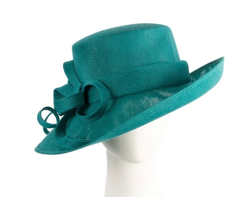 Teal Green ladies fashion hat by Max Alexander