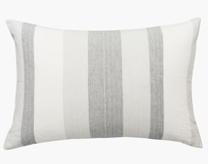 QE Home Oslo Pillow Sham, Geometric, White, King