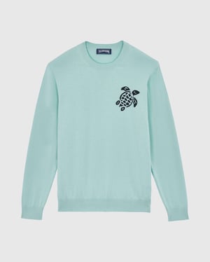 Vilebrequin - Men Cotton Sweater Turtle - Pullover - Rayol - Blue - Size XXXL