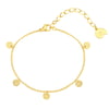 Textured Circle Bracelet Gold