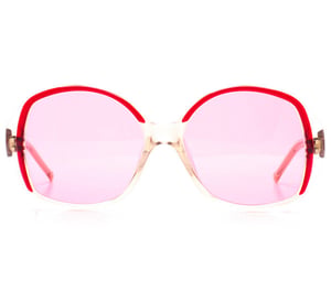 Celine C54 2 105 Dr. Shapiro Custom - Transparent/Red / Solid / Classic