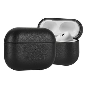 Apple AirPods Pro 3 Leather Case (3rd Gen) - Black