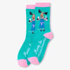 Women's Moose Be 5 O'Clock Crew Socks