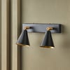 Crick double spotlight in black