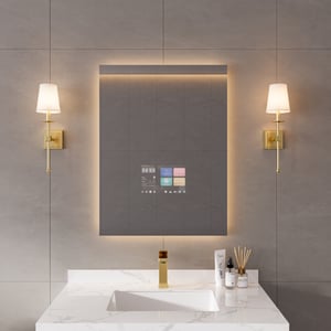 31" x 24" Smart Bathroom Mirror Waterproof Touchscreen with Multi-Function