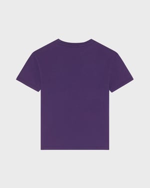Vilebrequin - Boys Organic Cotton T-shirt Embroidered Turtle - Tee Shirt - Gabin - Purple - Size 12