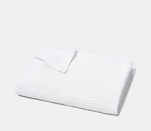 Honeycomb Bath Towel - Essential White