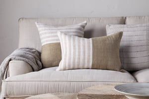 nkuku Samata Recycled Cushion Cover | Textiles | Moss | 60 x 40 cm