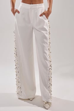 AKIRA Keep It Going Embellished Trouser Pants | Size 1X