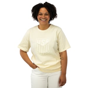Unisex USA Statement Cream Tonal Tee / 3X