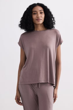 Relaxed Tee in Dusty Rose - Dusty Rose / 3XL