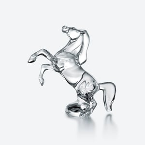 Rearing Horse Sculpture - Clear | Baccarat