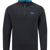 Weird Fish Gene 1/4 Zip Microfleece Black Size L