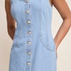 Light Blue Button Down Quays Midi Dress