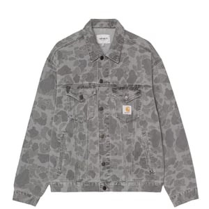 Carhartt WIP Duck Helston Jacket Camo Duck Black Heavy Bleached