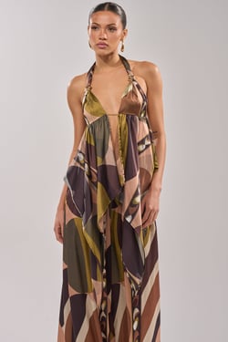 AKIRA Wild And Free Blouse | Brown | Size 1X
