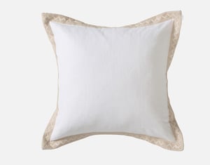 QE Home Dorado Euro Sham, Geometric, White, 26" x 26"