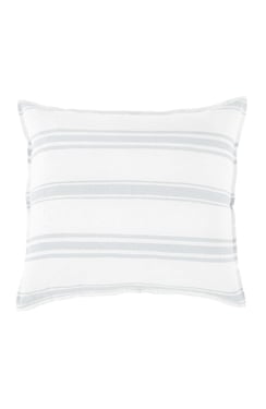 Jackson Linen Euro Sham   White /  Ocean