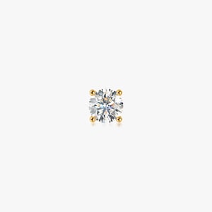 Diamond Stud Earrings - Single / 0.15 CT
