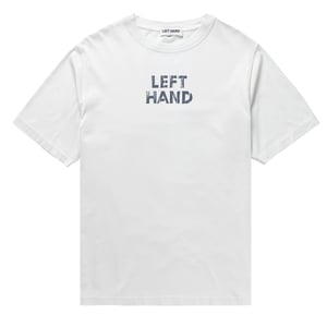 Left Hand Distressed Graphic Tee  Off White