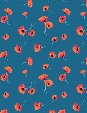 Poppy' Wallpaper by Nathan Turner - Cadet - Traditional / 27 in. x 27 ft.