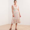 Fiona Midi Dress - Wavy Stripes