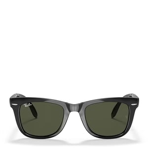 Ray-Ban RB4105 601 501 Wayfarer Folding Classic Sunglasses Polished Black