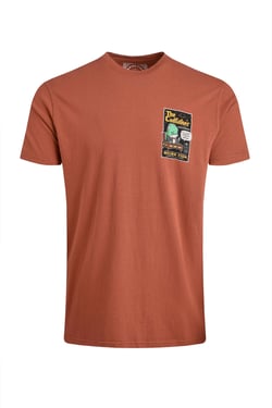 Weird Fish Codfather Back Print Artist T-Shirt Baked Clay Size S