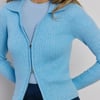 Warm Layers Ribbed Long Sleeve Top Blue