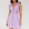 Moonlight Shimmer Mini Dress Lilac