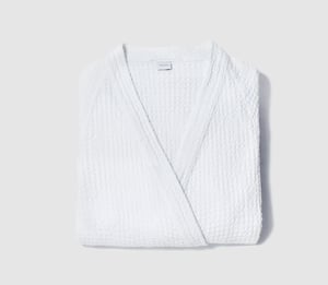 Honeycomb Bathrobe - Essential White / Large