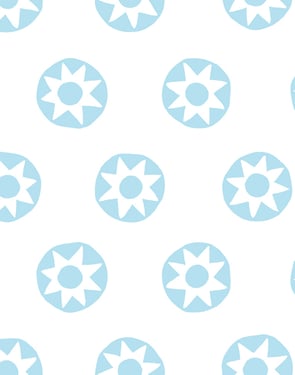Sun Dial' Wallpaper by Tea Collection - Baby Blue - Traditional / 27 in. x 27 ft.