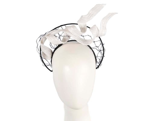 Black & White fascinator headband by BELIEVERA