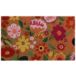 Bright Blooms Coir Doormat - 45x75cm