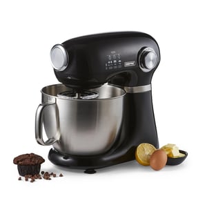 Black & Beige 5L Electric Stand Mixer With Beater 12-Speed